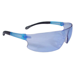 Radians Safety Glasses - RS1-B - Rad-Sequel - Light Blue Lens - Light Blue Frame - Rubber Tip - Rubber Nose