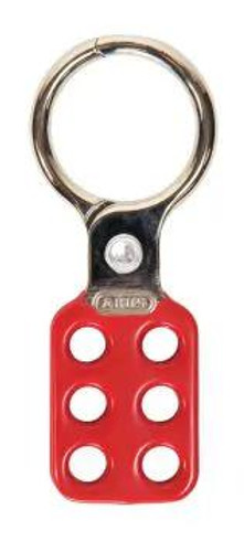 Accuform Signs Accuform LOTO Hasp KDD108 - Red - 6 Locks - Aluminum - 1-1/2 Dia