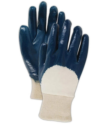Liberty Glove & Safety Liberty Coated Nitrile Glove 9363SP - Blue Nitrile Palm - Jersey Lined - HW
