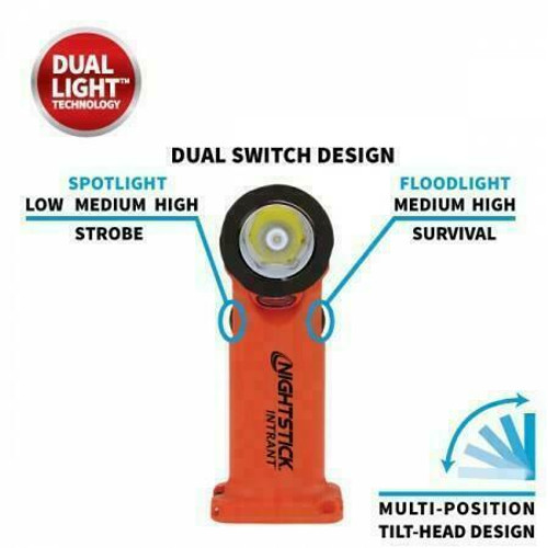 Bayco Products INTRANT Intrinsically Safe Dual-Light Angle Light - XP 5566RX