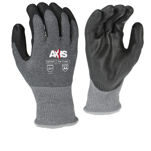 Radians Cut Resist Glove RWG560 - Axis - A4 - Gray/Black - HPPE Shell