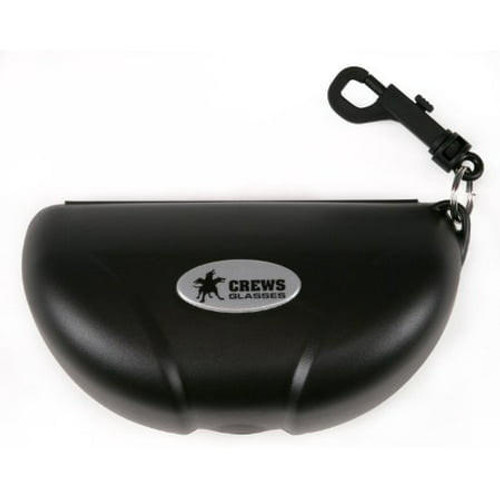 MCR Safety 207 Crews Hard Shell Crush Resistant Eyeglass Case - W/ Belt Loop Hook - Black