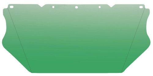 MSA Visor 10115842 - V-Gard - PolyCarb - AF/AS - Green - 8X17X .06