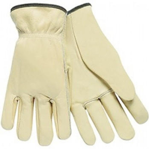 MCR Safety MCR Driver Cowhide Glove 3201 - Sm - Unline - Shirred Back - Select Grain