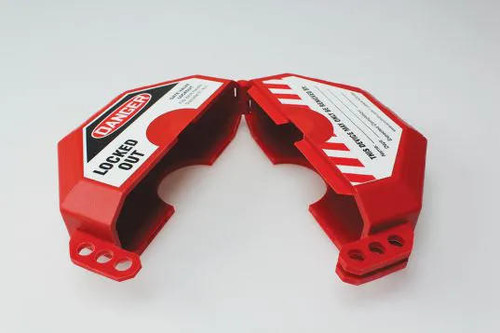Accuform Signs Accuform LOTO Gate Valve KDD470 - Stopout - Plastic - Fits 1-2-1/2 - Red