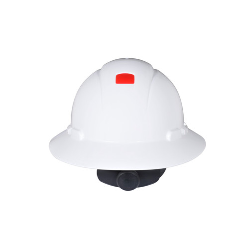 3M™ SecureFit™ Full Brim Hard Hat H-801SFR-UV - White - 4-Point Pressure Diffusion Ratchet Suspension - with UVicator