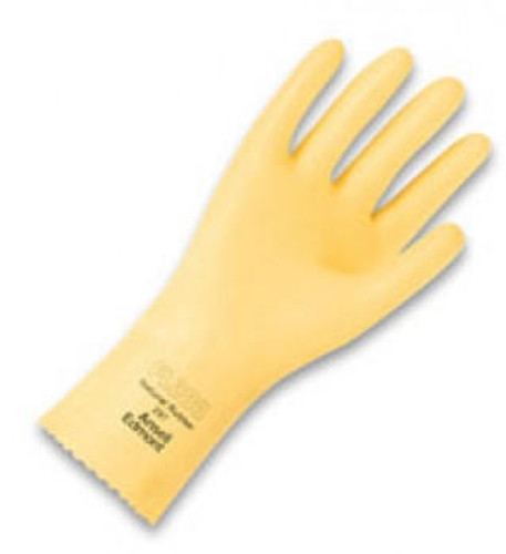 Ansell Unsupported Latex Glove 87-198 - AlphaTec - Yellow - 16 Mil - 12