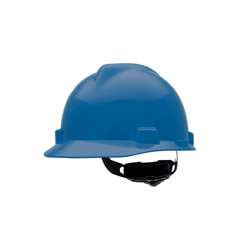 MSA V-Gard® Slotted Cap Style - Fas-Trac III Suspension - Blue