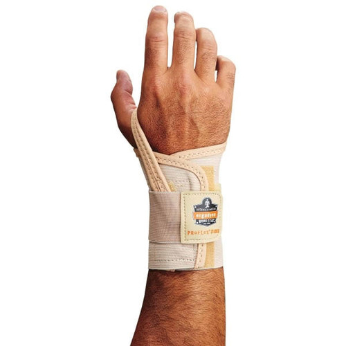 Ergodyne Corporation Ergodyne Wrist Support 4000 - Proflex - Tan - Single-Strap - Left Hand Only