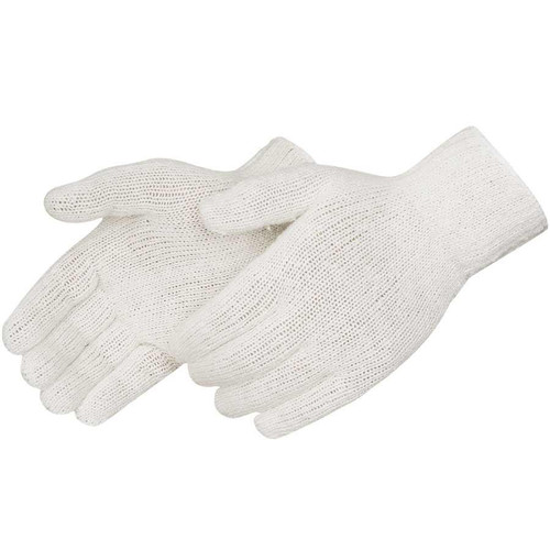 Liberty Glove & Safety Liberty String Knit Glove P4517Q - 7ga - RW - White - C60%/P40%