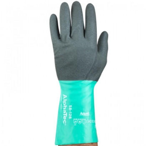 Ansell Reusable Glove 58-128 - AlphaTec - 12 - Green - Chem Resist