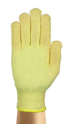 Ansell Cut Resist Glove 70-356 - Hyflex - Cut Lvl 4 - Yellow - Kevlar Lined - Knit