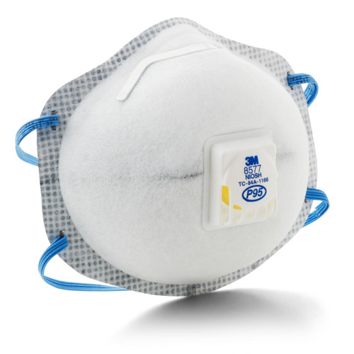 3M Personal Safety Division 3M Particulate Respirator 8577 - P95 - with Nuisance Level Organic Vapor Relief