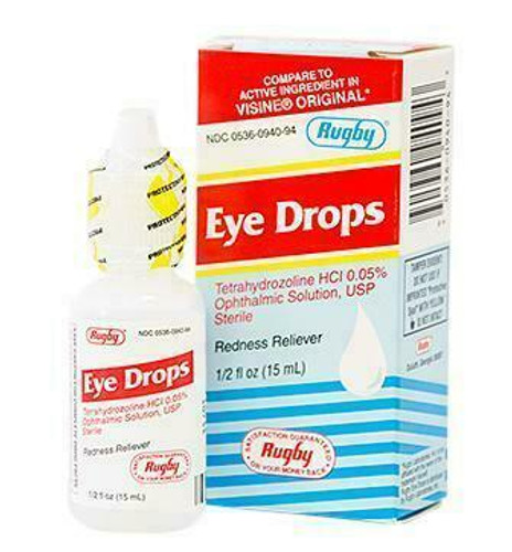 Hart Health Eye Drops 4740 - .05percent Tetrahydrozln - .5oz - Dropper Bottle - Sterile