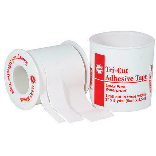 Hart Health 1211 Adhesive Tape - 2 x 5yrd - Tri-Cut - Water and Oil Resistant