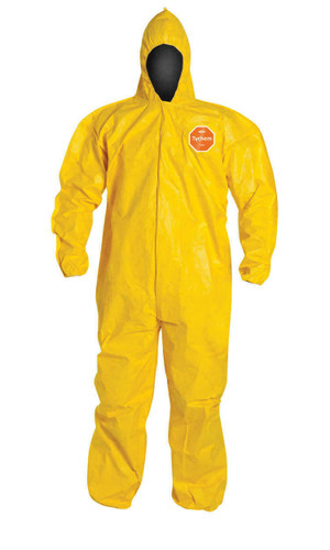 Dupont DuPont Chem Suit QC127S - Tychem 2000 - Yellow - Serged Seam - Hood