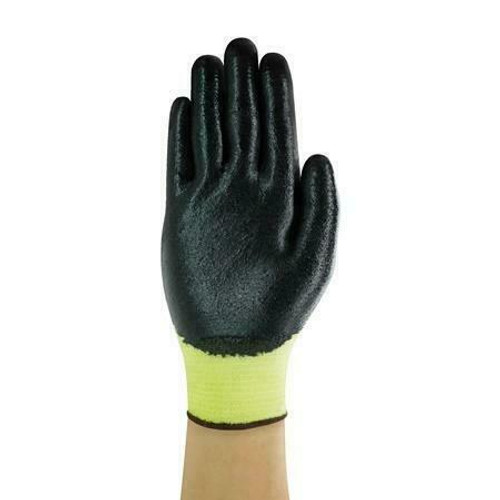 Ansell Cut Resist Glove 11-510 - HyFlex - Cut Lvl 2 - Blk - Sz 11 - Nitrile Palm Coat