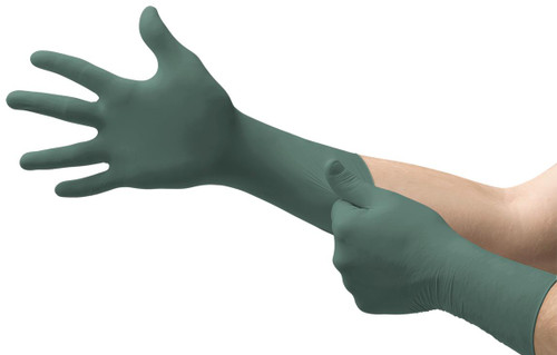 Ansell - Nitrile Glove - DFK-608 - Microflex Dura Flock - 8.3 Mil - 10.6" - Green