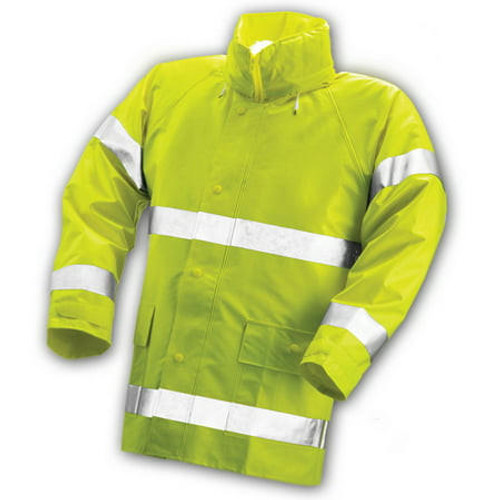 Tingley Rubber Tingley J53122 Comfort Brite Hi Vis Yellow Rain Jacket - Class 3