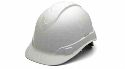 Pyramex Safety Products Pyramex Ridgeline Cap Style Hard Hat - 4-Point Standard Ratchet - Matte White Graphite