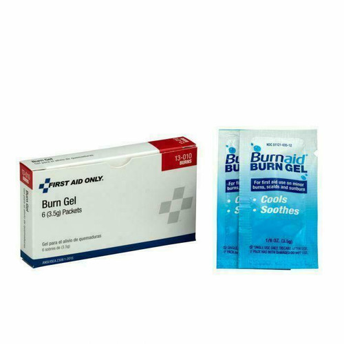 Acme United Corporation First Aid Only Cooling Gel for Burns - 6 per box