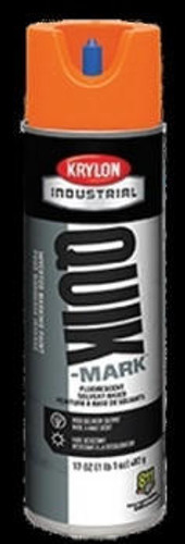 Krylon Products Group Krylon Marking Paint A03650 - Quik-Mark - Red/Orange - 17oz - Flourescent - Inverted Tip