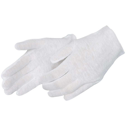 Liberty Glove and Safety Mens Cotton Lisle Inspection Gloves - Unhemmed Cuff