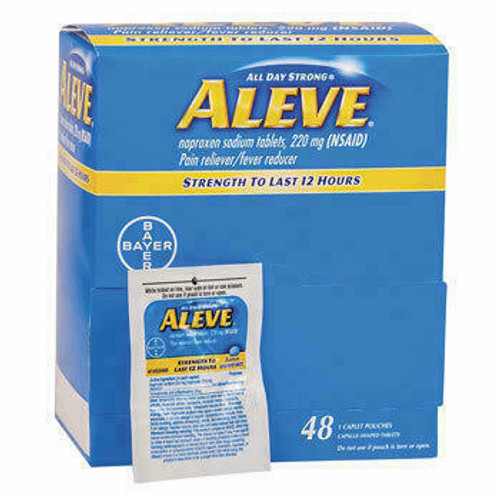 Hart Health Aleve Pain Reliever 5311 - 220mg Naproxen Sodium NSAID - 48/1s