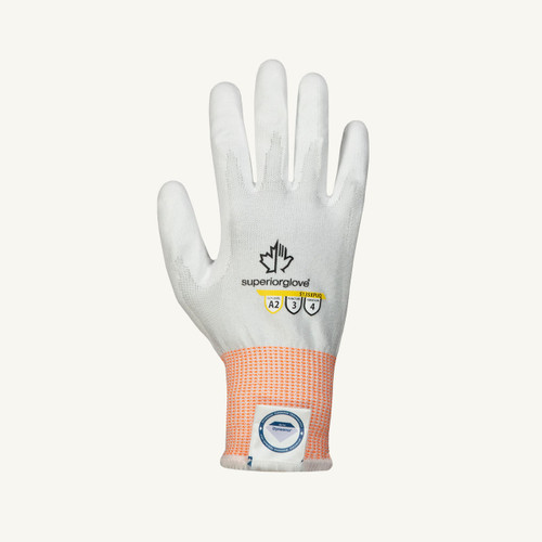 Superior Glove Works Ltd Superior Puncture Resist Glove S13SXPUQ - Pun 3 - PU Coat - White - Dyneema