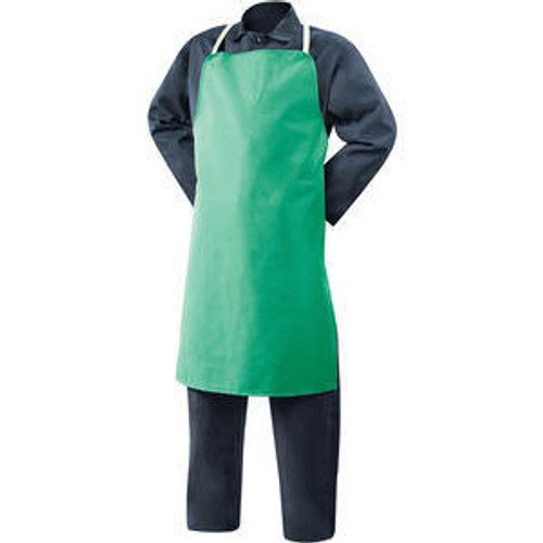 Chicago Protective Apparel CPA Welding Apron 536-GR-ECON - 24"x36" - Flame Resistant - Green