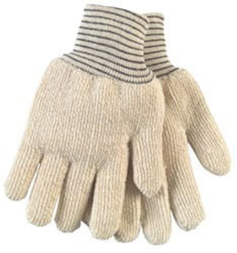 MCR Safety MCR Terrycloth Glove 9429 - Hotline - 28oz - Natural - Lg - Striped