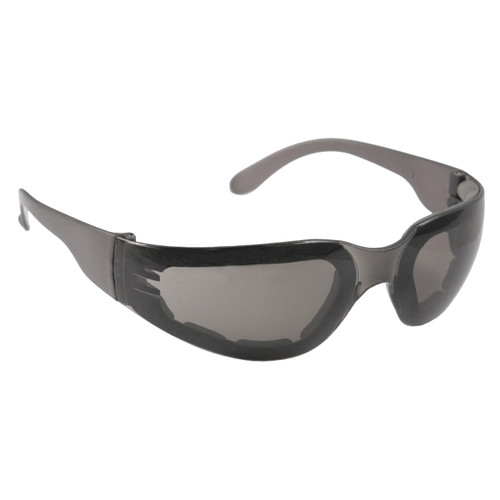 Radians Mirage Foam Safety Glasses - Foam Lined Safety Glasses - Vents - Smoke Lens and Frame