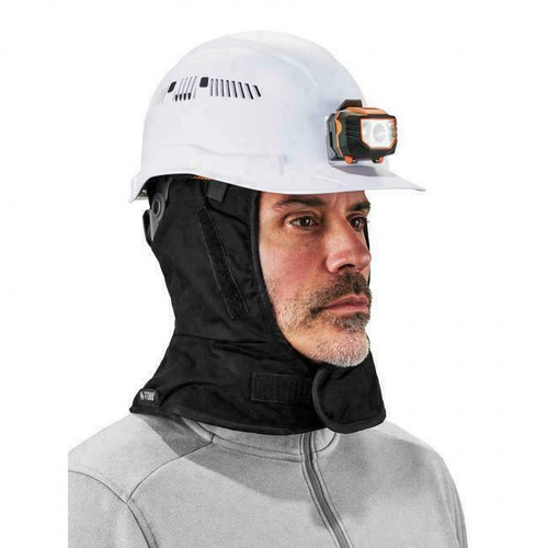 Ergodyne Corporation Ergodyne N-Ferno 6852 Winter Hard Hat Liner - 2-Layer - Fleece - Cotton Shell - Shoulder Length