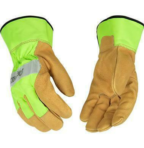 Kinco International Inc Kinco 1919 - Hi-Vis Unlined Grain - Pigskin Leather Palm - 2XL