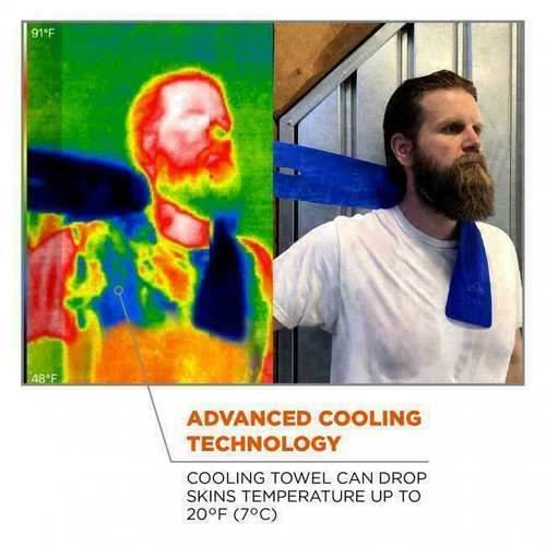 Ergodyne Corporation Ergodyne Chill-Its Evaporative Instant Cooling Towel - 6603 - Blue