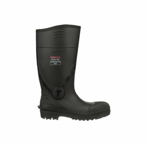 Tingley Rubber Tingley Boot 31261 - Pilot G2 - Black - PVC - 15 - Safety Toe