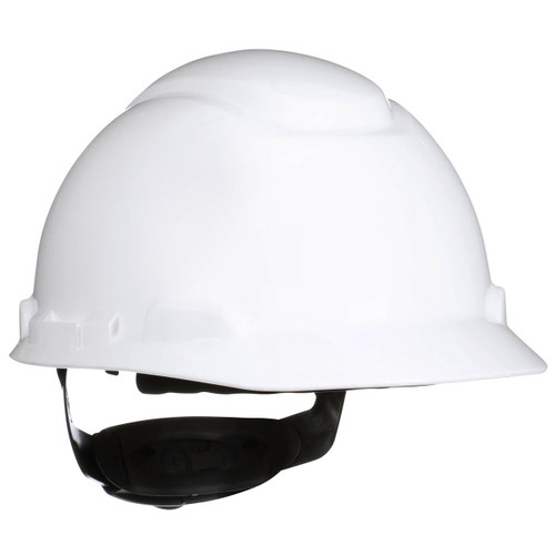 3M Fall Protection 3M SecureFit Hard Hat H-701SFR-UV - White - 4-Point Pressure Diffusion Ratchet Suspension - with Uvicatorwith Uvicator - 5