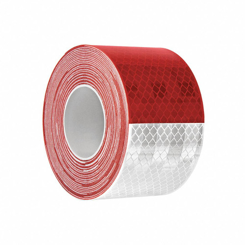 3M Personal Safety Division 3M Diamond Grade Reflective Tape 3930 - Conspicuity - Red/White - 2 x 4.725