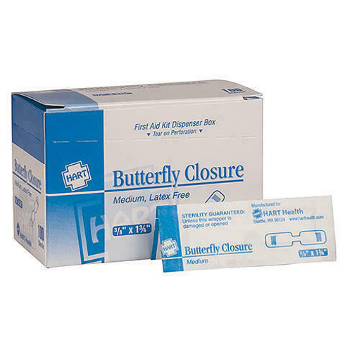 Hart Health Butterfly Closures - Medium 1-3/4 x 3/8 - 1064