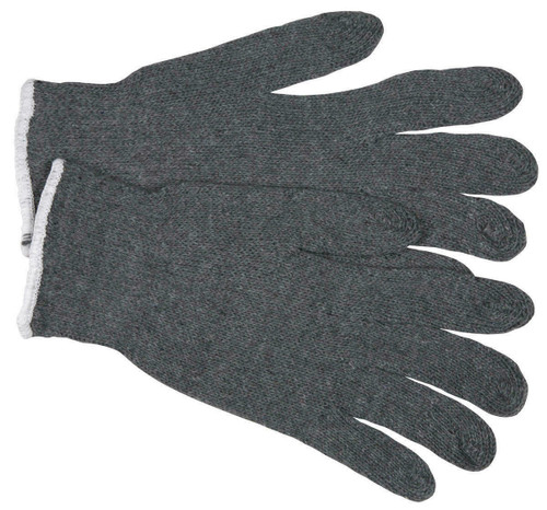 MCR Safety String Knit Gloves - Regular Weight - Gray