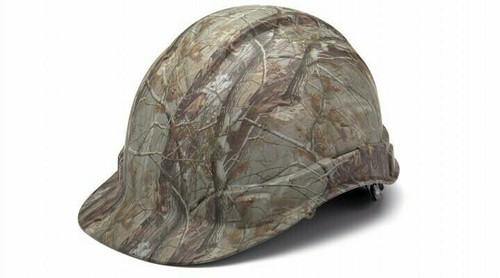 Pyramex Safety Products Pyramex Hard Cap HP44119 - Camo - 4-Point Ratchet Suspension - Front Brim