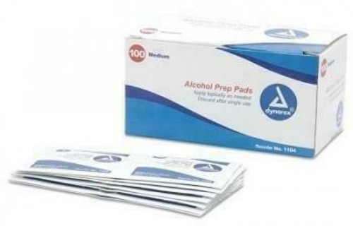 Honeywell Safety Prod USA Honeywell Dynarex Alcohol Prep Pads - 70percent Isopropyl Alcohol Wipes - 1 x 2 1/2