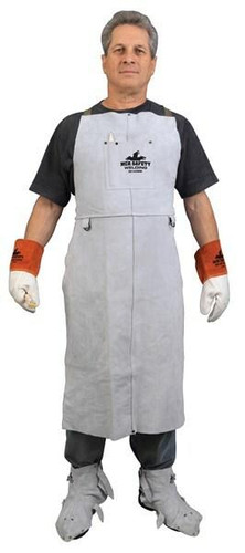 MCR Safety MCR Leather Apron 38142MW - 24x42 - Gray - Front Pocket