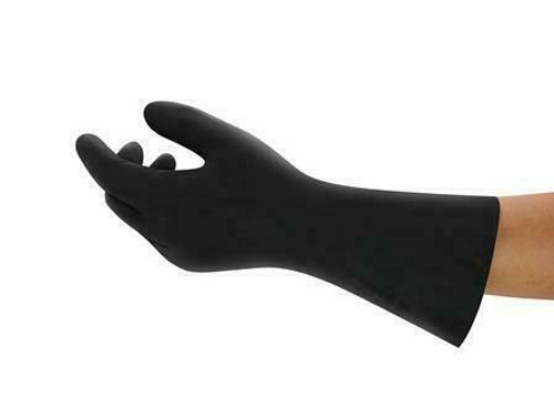 Ansell Unsupported Neoprene Glove 29-865 - AlphaTec - Black - 17mil - 13 - Sandy Grip - Side