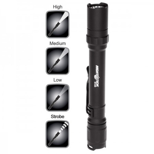Bayco Products Bayco Flashlight MT-220 - Nightstick Mini-Tac Pro - 265/130/90 Lumens - 2AA - Black - LED