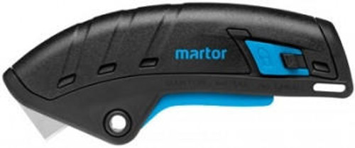 Martor USA Martor Knife 124001.02 - Secupro Merak - Level 3 - Retractable - Blk/Blue - Squeeze Grip