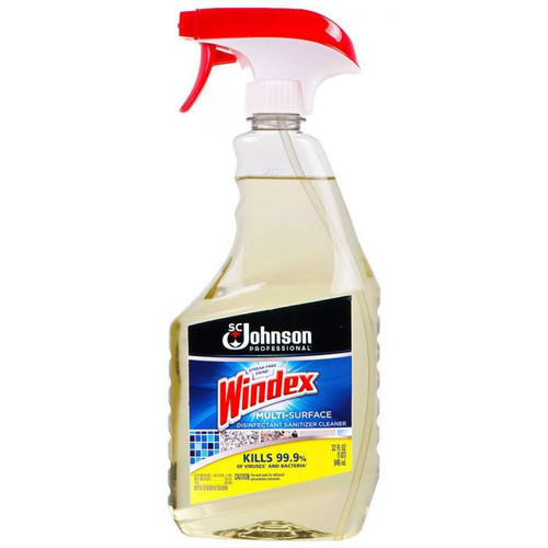 Deb-Stoko Windex Disinfectant 682266SCJ - 32 Oz Bottle - Multi-Surface Sanitizer