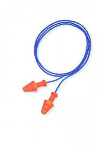 Honeywell Safety Prod USA Honeywell Ear Plugs SMF-30 - SmartFit - Resuable - 3-Flange - Orange - Org Nylon Cord