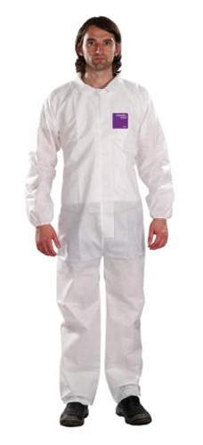 Ansell - Coverall - 681500 - Alphatec - Serged Seam - Collared - Elastic Wrst/Ankl