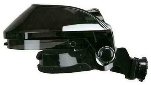 MCR Safety MCR Face shield Frame 482000 - Single Matrix - Blk - Polycarb - Ratchet - Ansi Z87 - 6/Bx 24/Cs